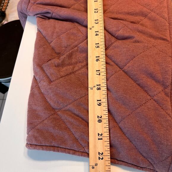 Bagatelle Collection Women’s Mauve Quilted French Terry Bomber Jacket XS - Picture 11 of 11